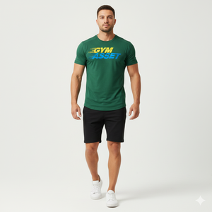 Camiseta Moderna de Cuello Redondo para Hombre, Tela de Algodón Suave, Informal de Verano, para Gimnasio, Fitness, Ropa Deportiva, Venta Caliente, Impresión Personalizada OEM - Product Image 1