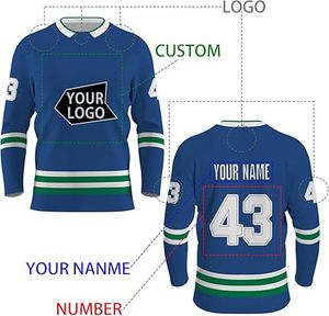 Los más populares de talla grande para adultos, ropa de hockey sobre hielo, elegantes uniformes de diseño de logotipo personalizables - Product Image 3