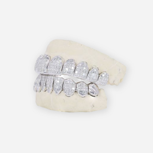 Hiphop-dientes de diamante Natural para Grillz, hiphop personalizado con parte superior 4 inferior, 4 VVS - Product Image 2