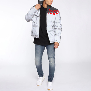 Veste matelassée en nylon grande taille avec doublure en coton 100% duvet 300g+ Manteau d'hiver décontracté pour homme Personnalisé Chaud Imperméable Coupe-vent - Product Image 1