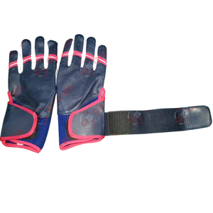 Gants de frappeur en cuir respirants et réglables Protection des mains Gants de frappeur de baseball et de softball - Product Image 3