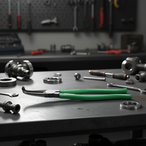 Pince à circlips Stahlwille à tête polie pour anneaux intérieurs avec mâchoires coudées à 90 degrés - Product Image 3