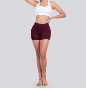 Shorts de yoga, shorts deportivos de cintura alta de secado rápido con espalda en forma de V, ropa para correr y hacer ejercicio al aire libre para mujer - Product Image 2