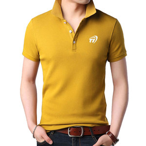 T-shirt polo au design unique pour hommes T-shirt polo en polyester de couleur personnalisée pour hommes en vente - Product Image 1