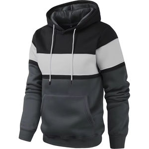 Wholesale <b>Men's</b> <b>Hoodie</b> 100% Cotton Fleece Factory Direct Supply Custom Embroidered logo Breathable Soft Casual Sweatshirts Solid - Product Image 5