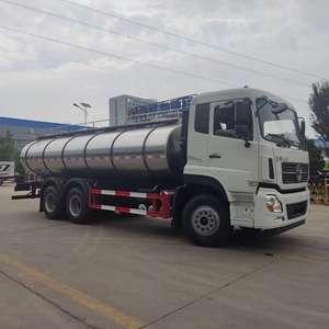 Camión Cisterna Manual Usado de Fábrica para Transporte de Leche Líquida, Acero Inoxidable 304 - Product Image 1