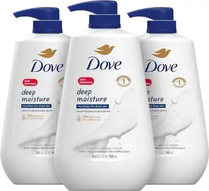 Preço Por Atacado Dove-s Body Wash Para A Pele Seca 3 Contagens Hidratante Cleanser com 24-hr Renovando Nutre A Pele