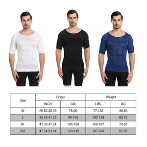 เสื้อยืดรัดหน้าท้องของผู้ชายเสื้อยืดรัดหน้าท้อง S-SHAPER รัดหน้าท้องแบบไม่ได้กำหนดไว้เสื้อยืดรัดรูปสำหรับผู้ชายขนาดใหญ่กว่ากำหนดเอง - Product Image 5