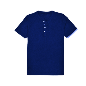 T-shirt Henley personnalisé 100% coton pour homme, col boutonné décontracté, manches courtes, coupe régulière, séchage rapide, respirant, 180 grammes, uni - Product Image 4