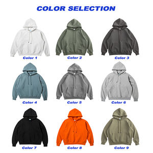 Sudadera con capucha de gran tamaño informal para hombre con estilo 100% algodón completamente personalizable para uso diario en otoño Suministro directo de fábrica - Product Image 2
