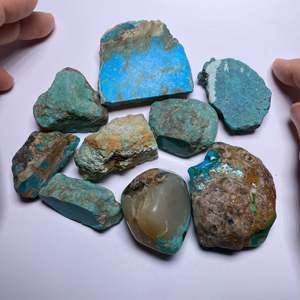 Pierre précieuse turquoise naturelle non montée - Mine de Kingman, Arizona, États-Unis - Qualité AAAAA, minéral bleu de qualité supérieure - Product Image 4