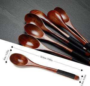 Juego de Cubiertos de madera de gran oferta para Hotel y restaurante, cubiertos de madera, cuchara, cubiertos para utensilios de cocina y utensilios de cocina - Product Image 5