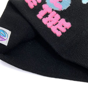 Gorros de punto de invierno para adultos unisex 100% acrílico y mohair logotipo bordado sombreros al por mayor para viajes y playa - Product Image 5