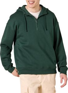 Sudadera con Capucha Casual para Hombre, con Cierre de Cremallera de un Cuarto, 100% Algodón de Alta Calidad, Transpirable, de Secado Rápido, Nuevo Diseño Sólido, para la Temporada de Invierno - Product Image 3