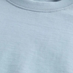 T-shirt à manches courtes en coton respirant 100% personnalisé pour hommes, col rond, design surdimensionné avec motif imprimé, t-shirts épais - Product Image 3