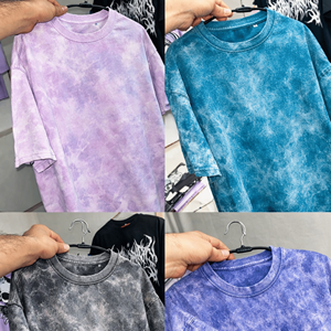 Camiseta Extra Grande para Hombre, 250 GSM, 100% Algodón, Impresión DTG, Lavado Ácido, Logotipo Personalizado, Fabricante OEM - Product Image 6