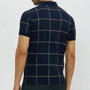 Alta calidad 100% algodón hombres para Polo diseño personalizado a rayas Slim Fit antiarrugas Casual proveedor de fábrica - Product Image 2