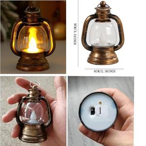 Mini vela clásica de hierro, farolillos colgantes, tarros de velas con impresión UV para vaquera, bodas, fiestas de Navidad, Halloween y regalos - Product Image 2