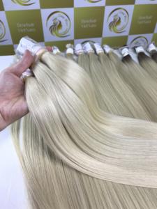 Extensions de cheveux humains vietnamiens en vrac Double Drawn HD Lace Straight Body Wave Curl in Blonde Color Water Wave Style - Product Image 6