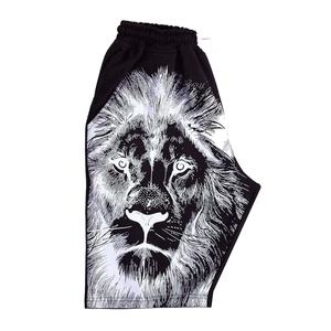 Nouvelle mode Ensemble de short imprimé Lion complet pour hommes ensemble de short imprimé deux pièces sur mesure en gros pas cher Fitnesswear ensemble de short - Product Image 2