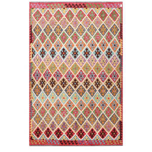 Alfombra Kilim de Maimana, Afganistán, 350 x 230 cm - Product Image 1