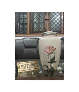 Urna de cremación de Metal de estilo americano, último diseño, urna conmemorativa para adultos para cenizas, elegante calidad de exportación del fabricante indio - Product Image 1