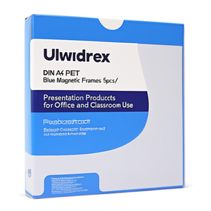 Ultradex DIN A4 <b>PET</b> Blue Magnetic Frames 5pcs/Pack Presentation Products for Office and Classroom Use - Product Image 3