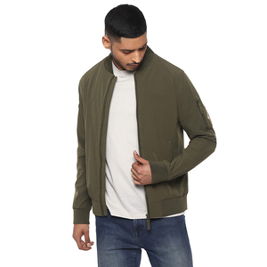 Chaqueta de estilo Bomber teñida lisa, ropa de carreras con Motor, de manga larga, con cuello personalizado - Product Image 5