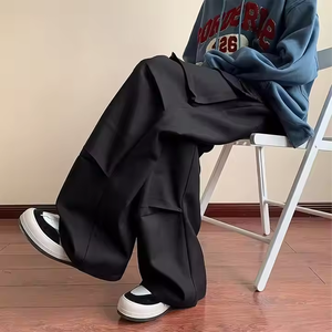 Pantalon décontracté délavé à séchage rapide pour hommes avec poches zippées: tissu anti-humidité, idéal pour les activités de plein air - Product Image 5