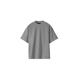 Camisetas de hombro caído de lujo personalizadas, ropa de calle de algodón para hombre, camiseta de gran tamaño con cuello redondo y hombros caídos, camiseta pesada de 280gsm para hombre - Product Image 5