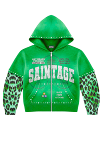 Sudadera Urbana con Estampado Personalizado y Bordado, Detalles de Pedrería, Corte Holgado, Tejido Grueso Lavado - Product Image 6