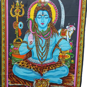 Dieux indiens Shiva & Déesse Sitara Batik Tentures murales en coton Lot de gros - Product Image 1