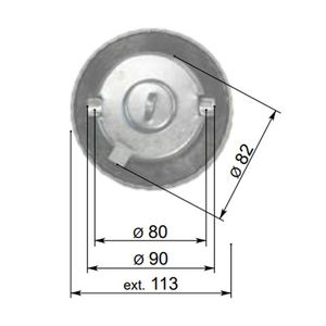 Carb <b>Cap</b> Bayonet with Chain <b>Key</b> Cargo Control Accessories - Product Image 3