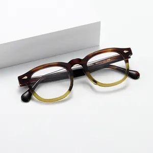 Figroad Retro-Brille Vintage-Optischrahmen Blaulichtschutz Neustil Anti-Blaue Lesebrille mit individuellem Logo