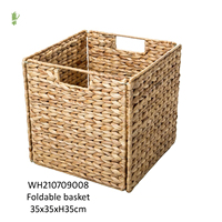 VGREENART VIETNAM BRAND Panier fait main modèle VGA WB31 en jacinthe d'eau pour 4 personnes, style tendance, pour maison, restaurant, hôtel