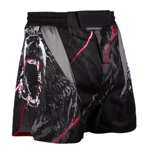 Pantalones cortos de boxeo al por mayor Kickboxing Fight Muay Thai Short Custom Transpirable Boxing Trunks Man MMA Shorts - Product Image 3