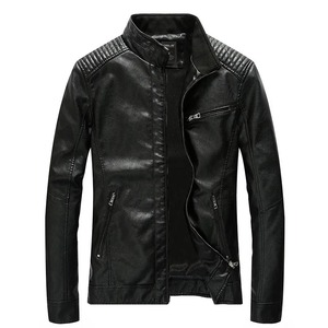 <b>Men's</b> Green Faux Leather <b>Jacket</b> Casual Outwear Loose Plus Size Stand Collar Canvas Padded Thin <b>Velvet</b> Motorcycle <b>jacket</b> for <b>men</b> - Product Image 5