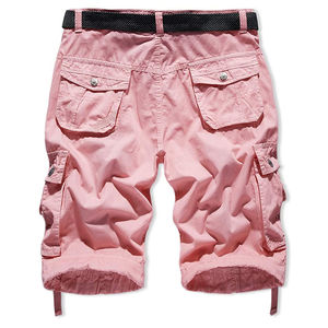 Personnalisation OEM pantalon court pour homme nouveau style utilitaire cargo avec séchage rapide multi-poches motif solide logo élastique personnalisé - Product Image 2