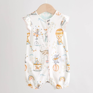 Pelele de bebé, vestido de algodón, suave, transpirable, orgánico, ropa infantil, fábrica OEM, proveedor mayorista a granel - Product Image 5