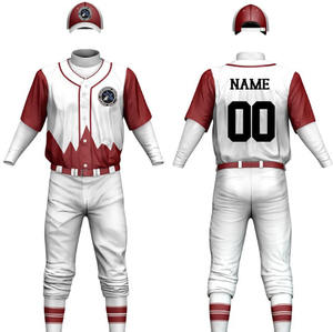 Uniforme de béisbol OEM de secado rápido, uniforme bordado de béisbol hecho a medida, uniforme de béisbol transpirable que absorbe la humedad para hombres - Product Image 4