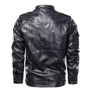 Veste en cuir pour homme en gros, style décontracté, vêtements en cuir véritable, fabricant sur mesure - Product Image 2