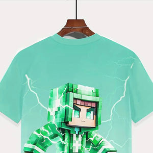 Diseña Tu Propio Logotipo, Camiseta Infantil de Manga Corta, Tejido 3D, Informal, Transpirable, de Alta Calidad, Precios Razonables en Oferta - Product Image 4