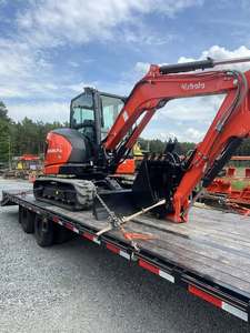 Nouvelle mini-excavatrice Kubota KX057-5 2025 de 5,7 tonnes, excavatrice sur chenilles diesel certifiée CE/EPA, excavatrice compacte hydraulique avec lame angulaire - Product Image 6