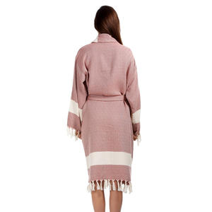 <b>Bathrobe</b> Turkish Hammam Peshtemal <b>Towel</b> 100% Cotton Bamboo Made in Turkey - Product Image 1