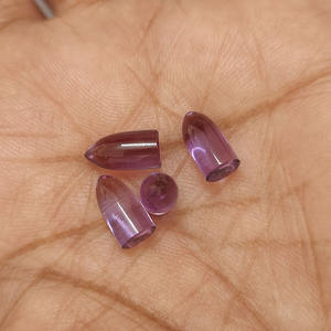 Améthyste 10x5mm pierre lisse en forme de balle Pierre précieuse libre de bonne qualité Pierre unie fantaisie 2.17 carat Pièce pour sertissage de bijoux - Product Image 6