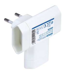 Adattatore Bipolare a Tripla Uscita Bianco 10A (Simon CL115801) - Product Image 3