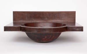 Lavabo de Cobre Elegante, Decoración Metálica para Baño y Cocina, Diseño Moderno Premium, Ecológico, 30x20x9, Uso Doméstico - Product Image 4