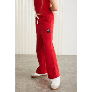 Girls' Flare <b>Pants</b>-75% Cotton 25% Polyester Brushed Yarn with Decorative Label by LUCIELLE - Product Image 4