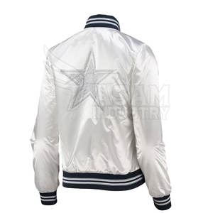 Chaqueta de Satén para Mujer, Tejido Sedoso de Moda, Corte Ligero, Ideal para Fiestas y Estilo Urbano - Product Image 3