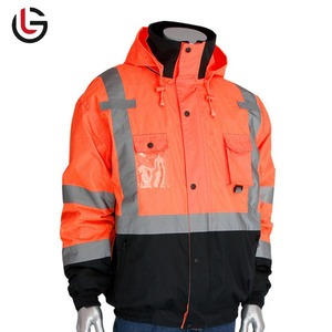 Chaqueta de Trabajo de Seguridad Reflectante de Invierno de Alta Calidad, Unisex, Talla Grande, Impermeable, de Poliéster, al Mejor Precio - Product Image 2